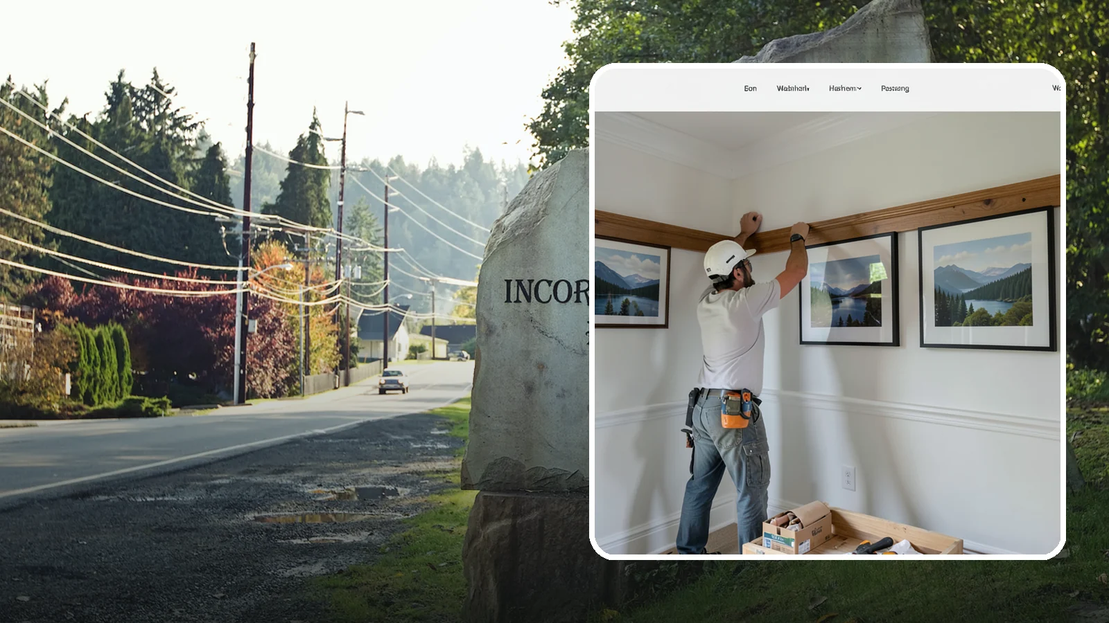 Picture Rail Installation in Wilkeson, Pierce County, WA - Period-authentic picture rail installation that lets you hang art without punching holes in your walls.