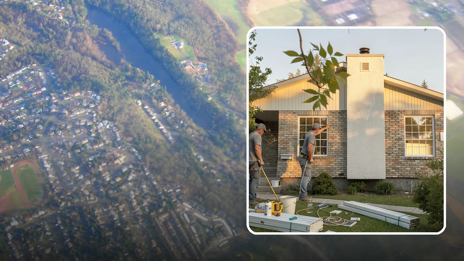 Picture Window Installation in Algona, King County, WA - Installing large fixed picture windows that frame the view and flood your rooms with Pacific Northwest light.