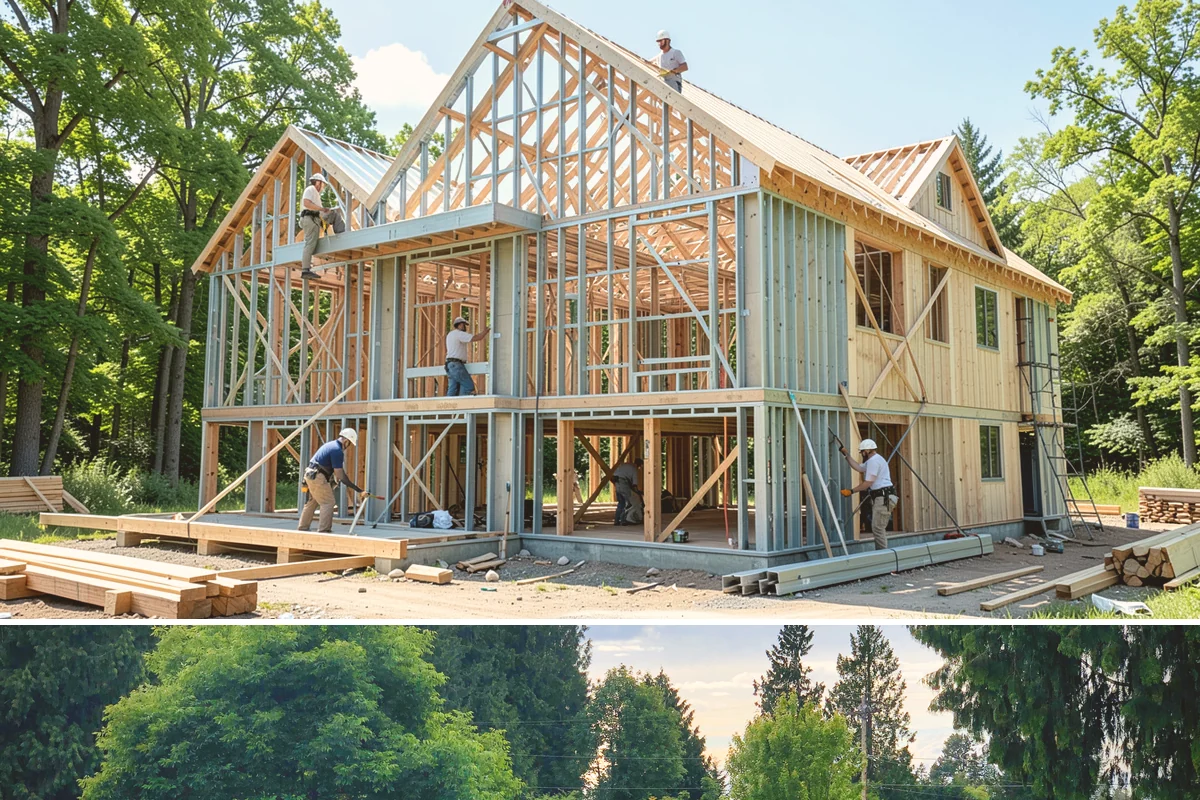 Picture Window Installation in Bonney Lake, Pierce County, WA - Large fixed units are easiest to set and seal during calm, dry weather, though we protect the opening in any conditions.