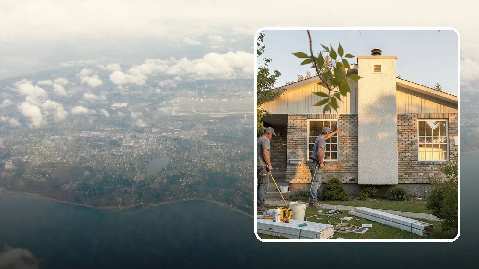 Picture Window Installation in Burien, King County, WA - Installing large fixed picture windows that frame the view and flood your rooms with Pacific Northwest light.