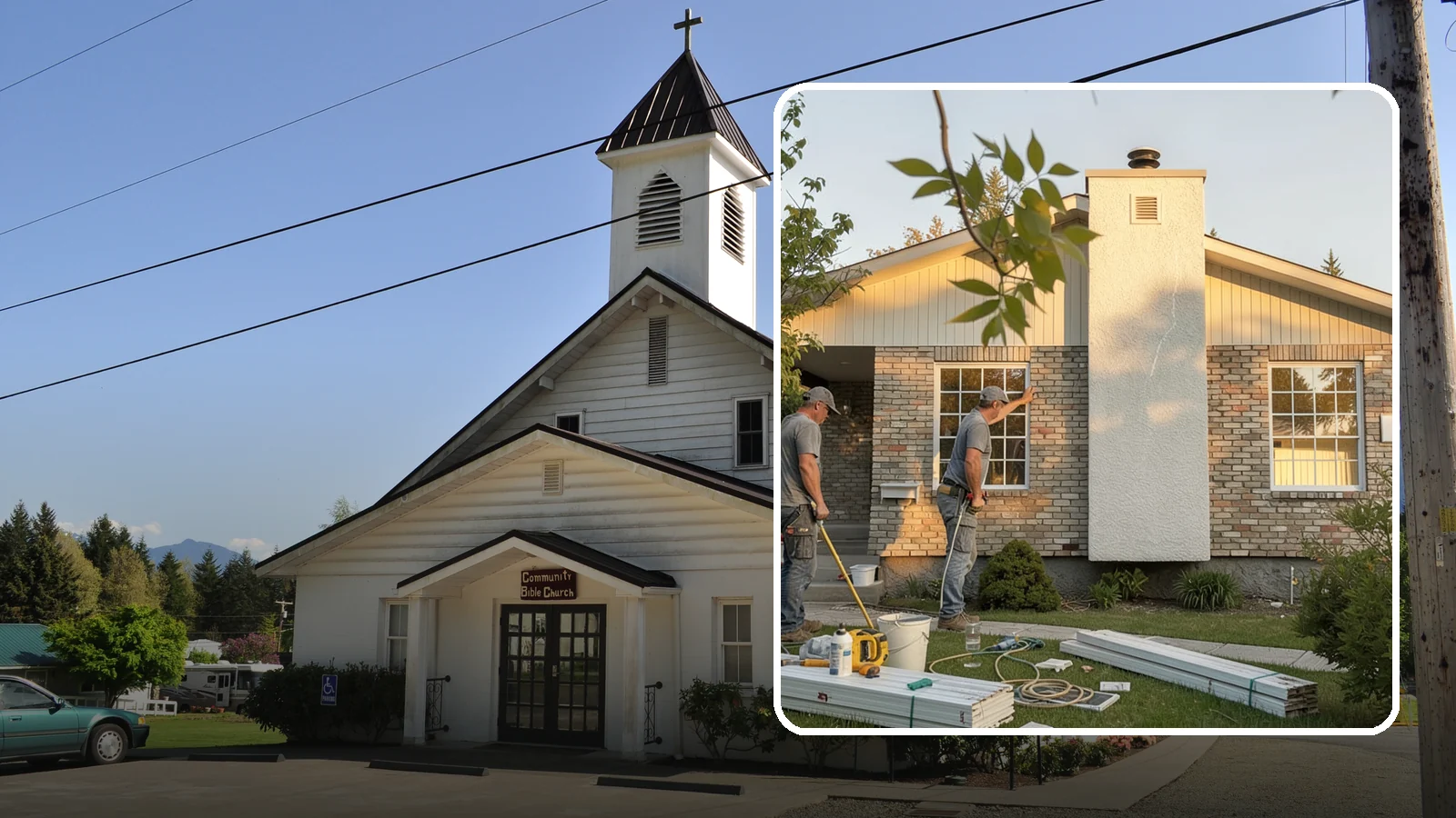 Picture Window Installation in Concrete, Skagit County, WA - Installing large fixed picture windows that frame the view and flood your rooms with Pacific Northwest light.