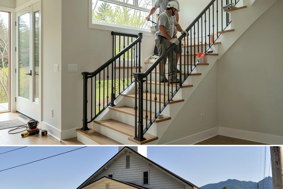 Picture Window Installation in Concrete, Skagit County, WA - Large fixed units are easiest to set and seal during calm, dry weather, though we protect the opening in any conditions.