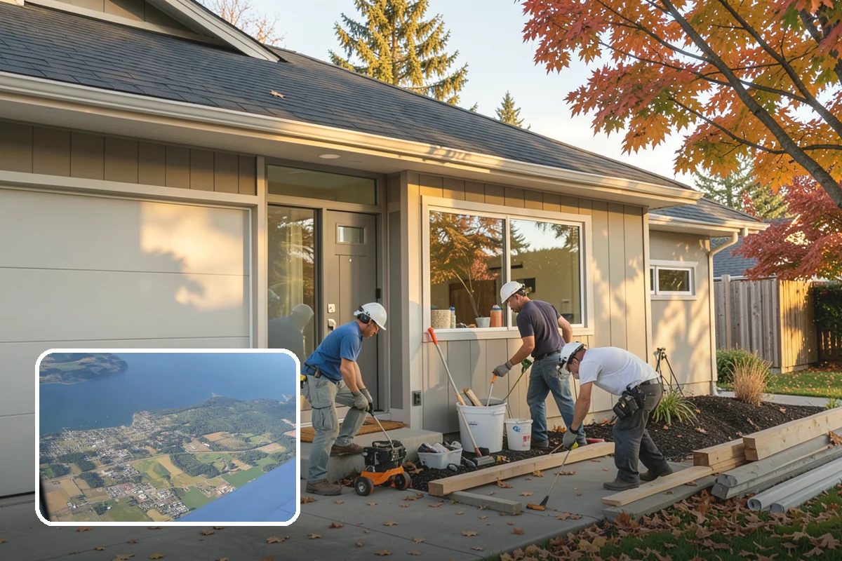 Picture Window Installation in Coupeville, Island County, WA - Maximum unobstructed glass and daylight