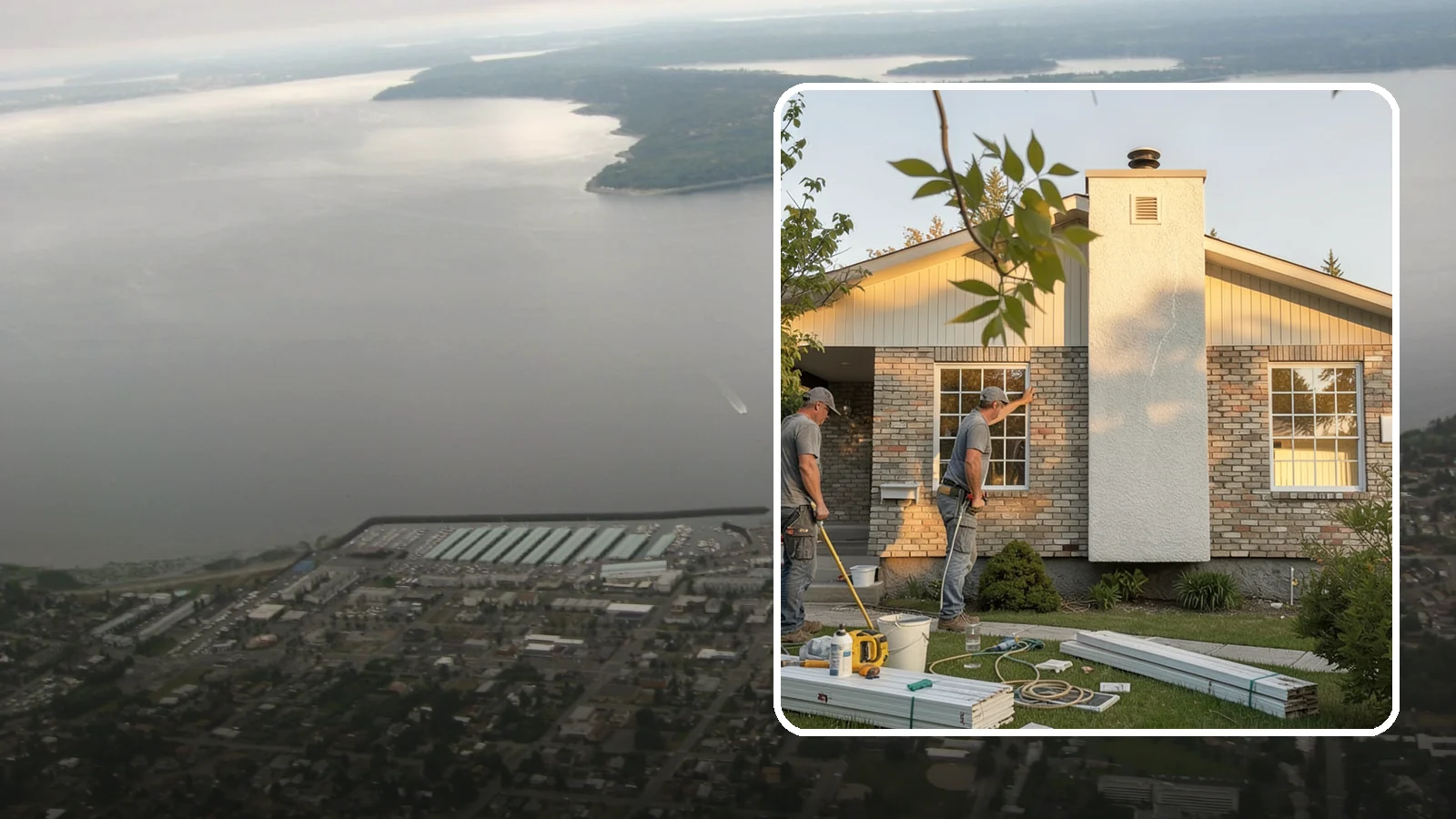 Picture Window Installation in Des Moines, King County, WA - Installing large fixed picture windows that frame the view and flood your rooms with Pacific Northwest light.