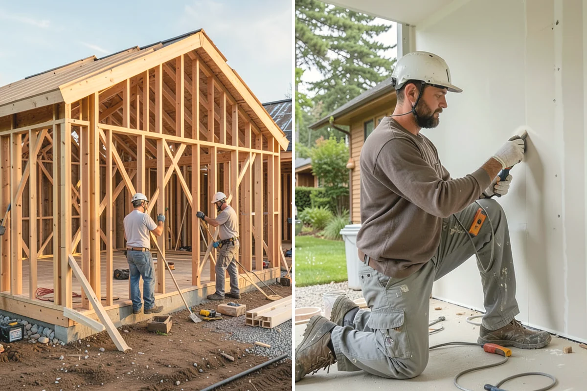 Picture Window Installation in Duvall, King County, WA - Confirm the opening and structural support for large glass