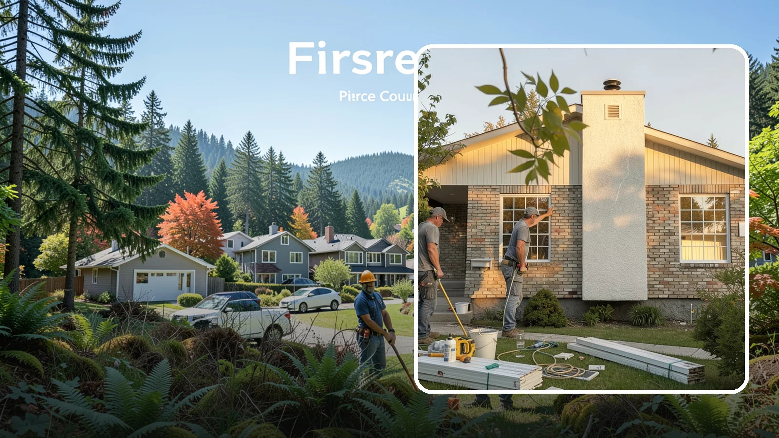 Picture Window Installation in Fircrest, Pierce County, WA - Installing large fixed picture windows that frame the view and flood your rooms with Pacific Northwest light.