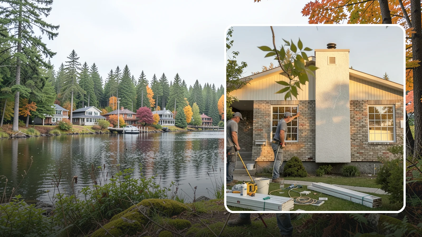 Picture Window Installation in La Conner, Skagit County, WA - Installing large fixed picture windows that frame the view and flood your rooms with Pacific Northwest light.