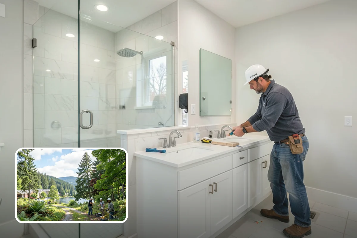 Picture Window Installation in Lake Forest Park, King County, WA - Maximum unobstructed glass and daylight