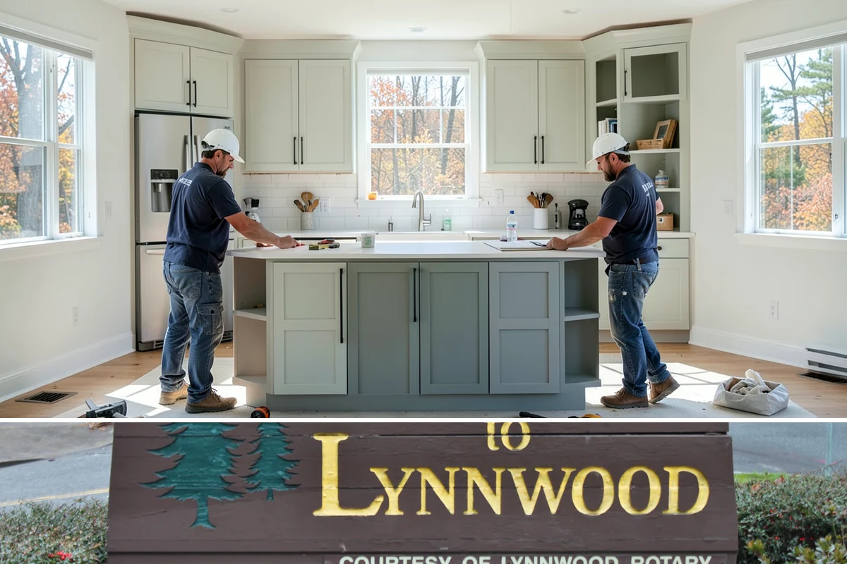 Picture Window Installation in Lynnwood, Snohomish County, WA - Large fixed units are easiest to set and seal during calm, dry weather, though we protect the opening in any conditions.