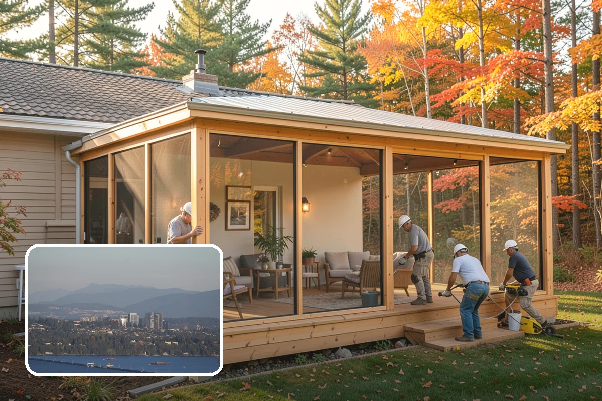 Picture Window Installation in Medina, King County, WA - Maximum unobstructed glass and daylight