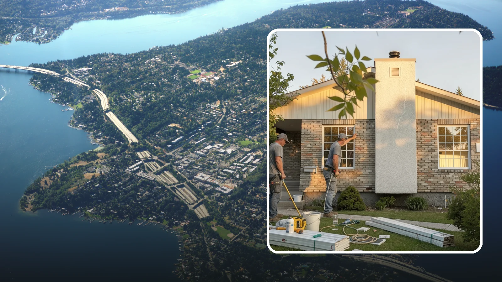 Picture Window Installation in Mercer Island, King County, WA - Installing large fixed picture windows that frame the view and flood your rooms with Pacific Northwest light.