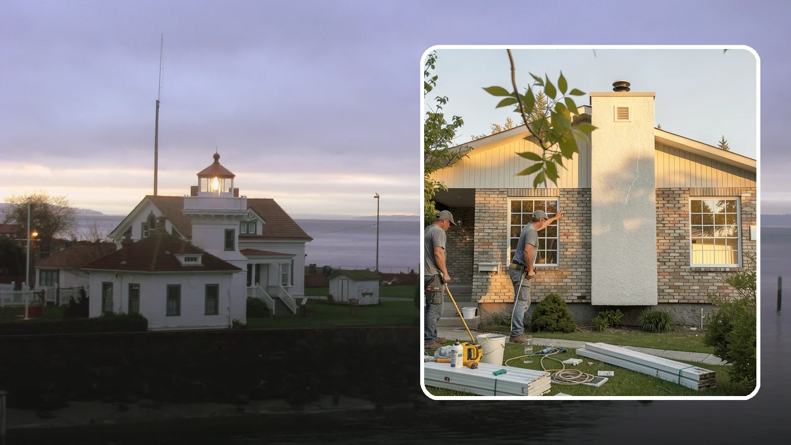 Picture Window Installation in Mukilteo, Snohomish County, WA - Installing large fixed picture windows that frame the view and flood your rooms with Pacific Northwest light.