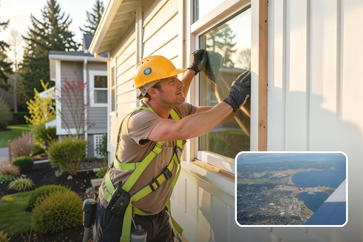 Picture Window Installation in Oak Harbor, Island County, WA - Maximum unobstructed glass and daylight