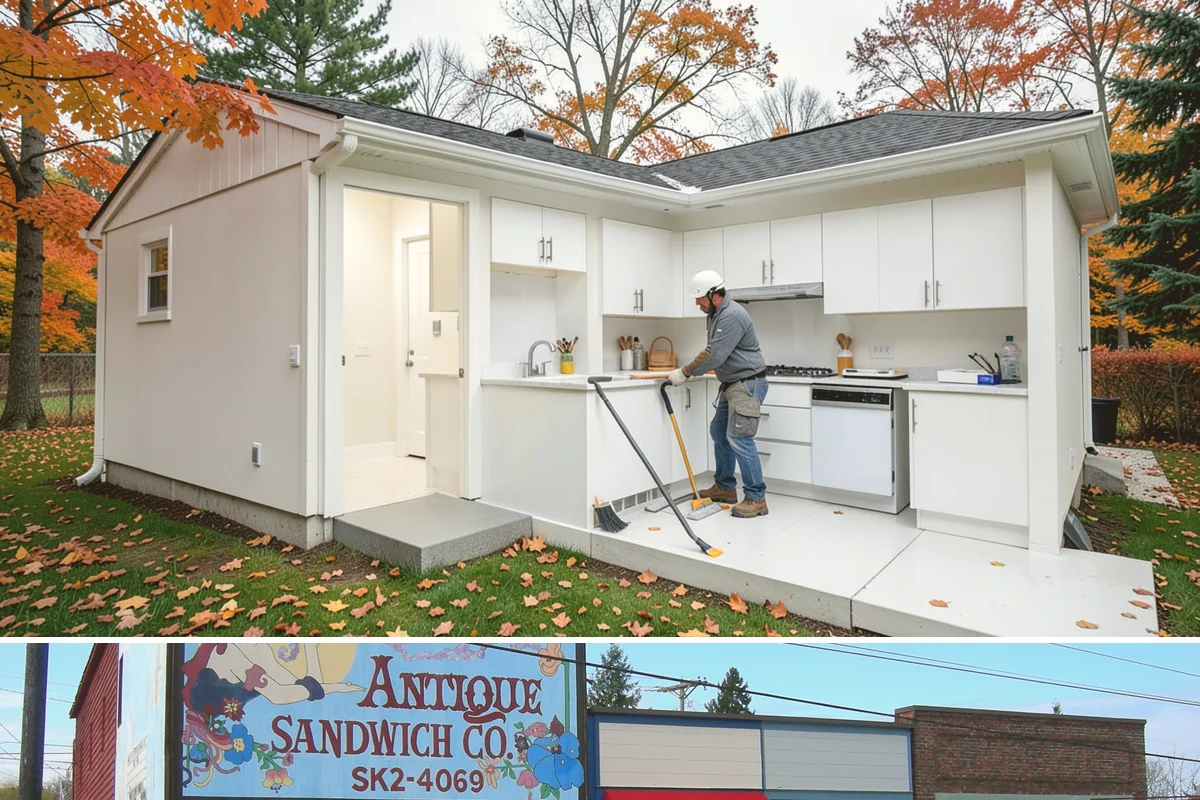 Picture Window Installation in Ruston, Pierce County, WA - Large fixed units are easiest to set and seal during calm, dry weather, though we protect the opening in any conditions.