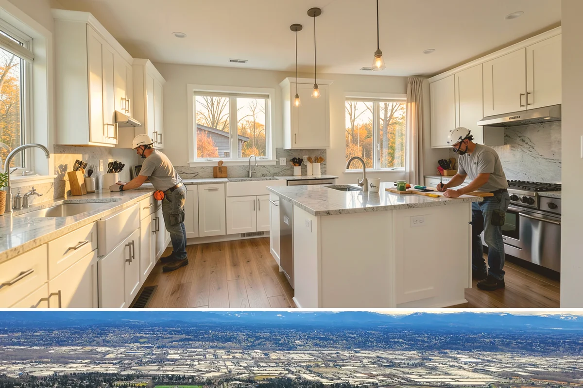 Picture Window Installation in SeaTac, King County, WA - Large fixed units are easiest to set and seal during calm, dry weather, though we protect the opening in any conditions.