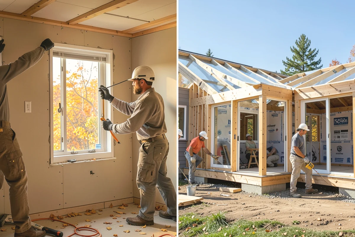 Picture Window Installation in University Place, Pierce County, WA - Confirm the opening and structural support for large glass