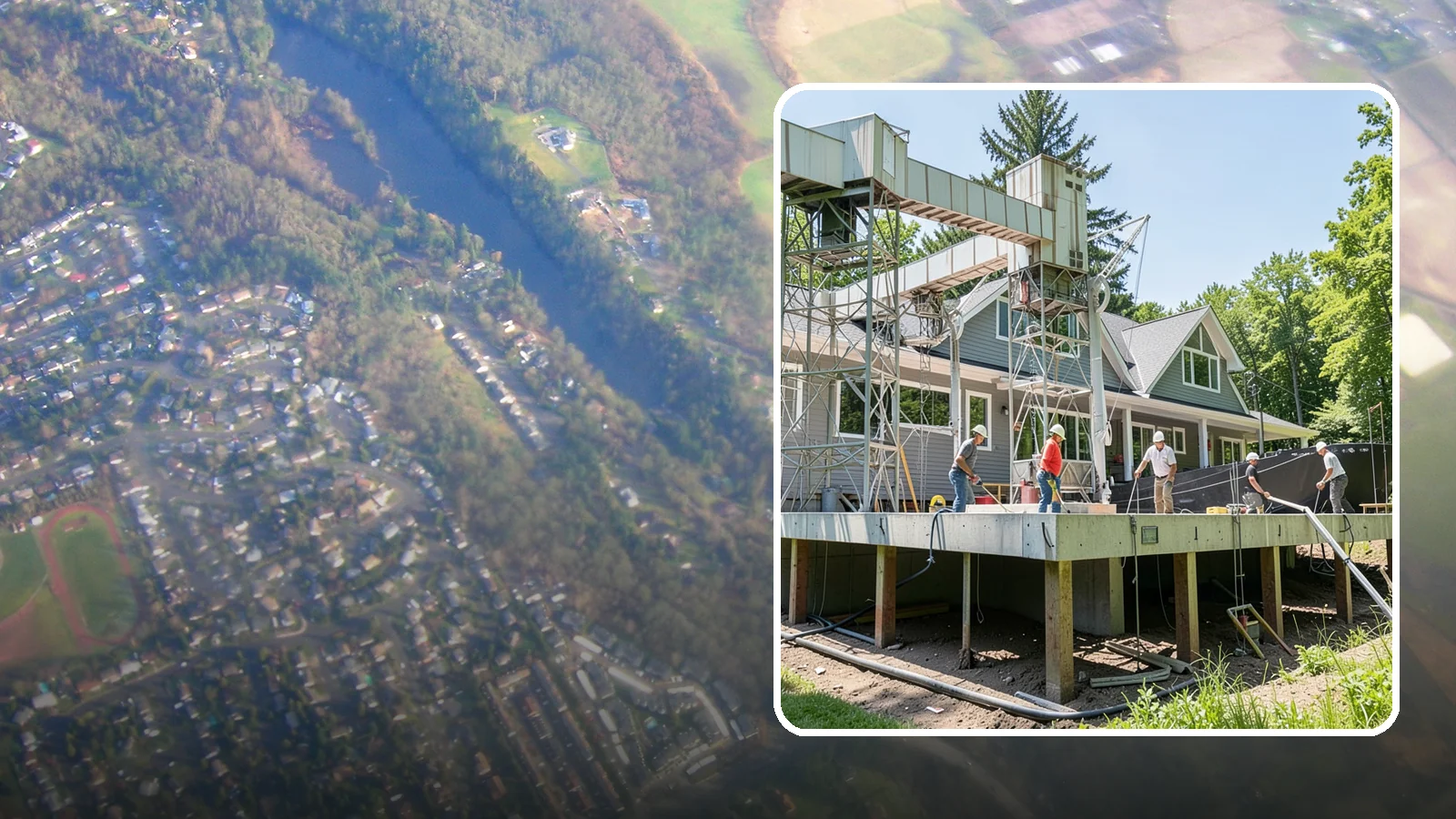 Pier and Beam Foundation in Algona, King County, WA - We build pier-and-beam foundations that support the home on posts and beams over an accessible, ventilated crawlspace.