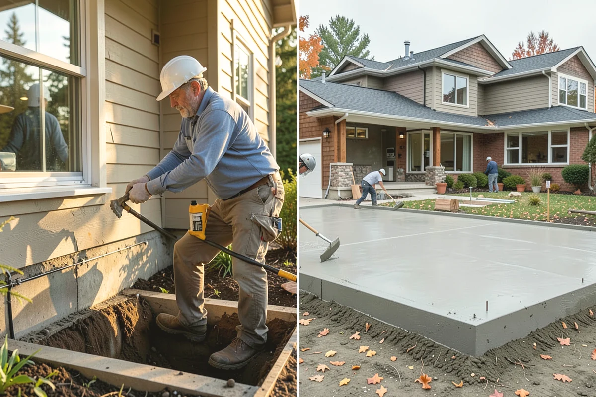Pier and Beam Foundation in Burien, King County, WA - Lay out and pour footings and piers at engineered spacing