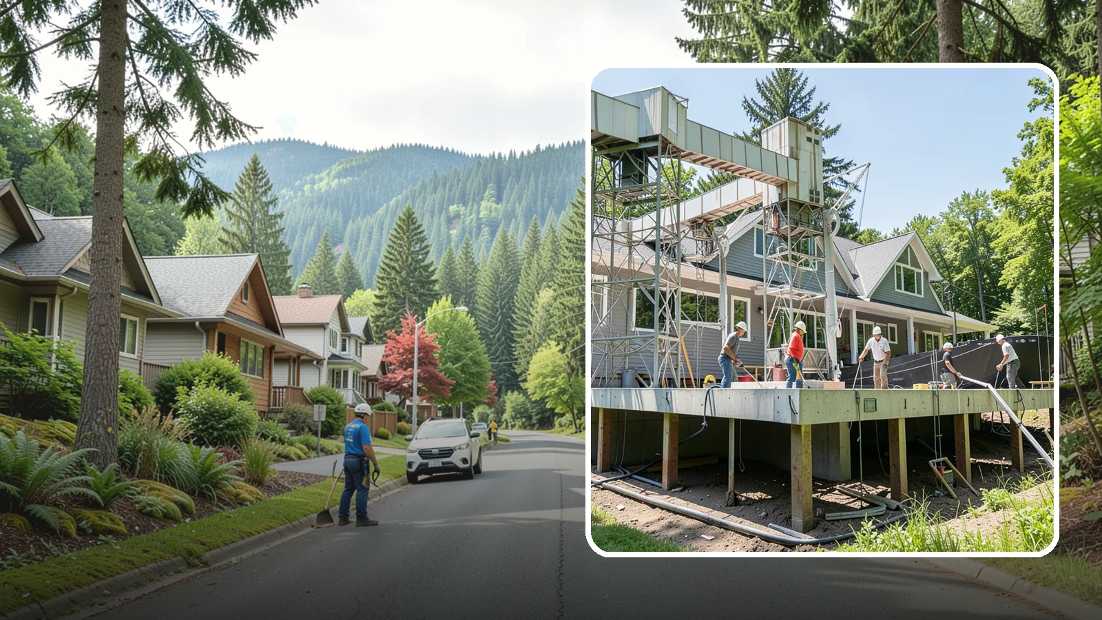 Pier and Beam Foundation in Darrington, Snohomish County, WA - We build pier-and-beam foundations that support the home on posts and beams over an accessible, ventilated crawlspace.