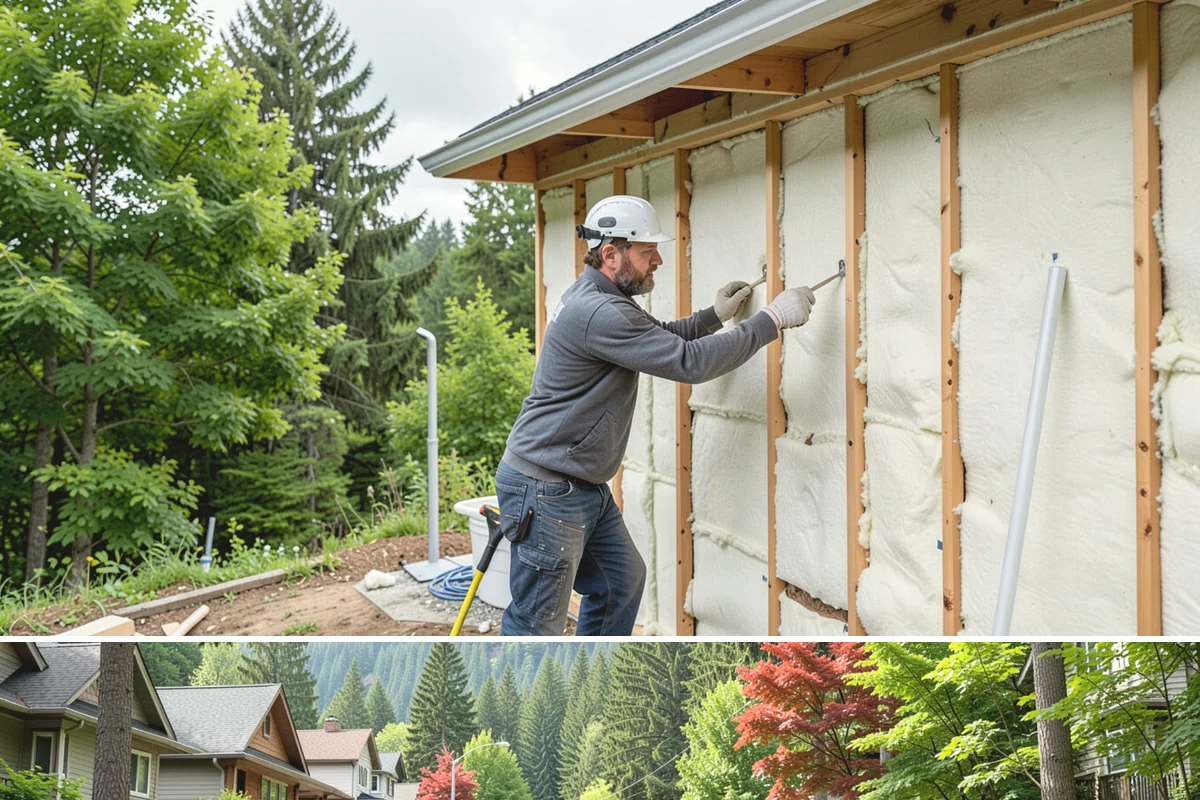 Pier and Beam Foundation in Darrington, Snohomish County, WA - Pier and footing pours are timed around drier conditions, while the elevated design itself helps the home shed the region's wet...