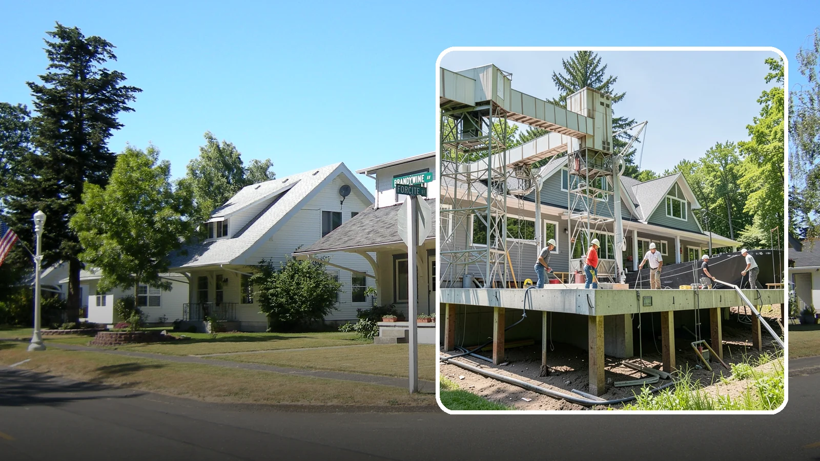Pier and Beam Foundation in DuPont, Pierce County, WA - We build pier-and-beam foundations that support the home on posts and beams over an accessible, ventilated crawlspace.