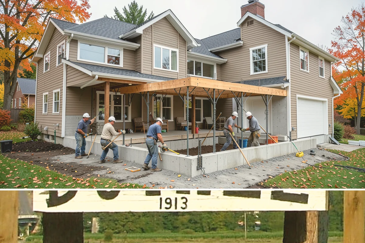 Pier and Beam Foundation in Duvall, King County, WA - Pier and footing pours are timed around drier conditions, while the elevated design itself helps the home shed the region's wet...