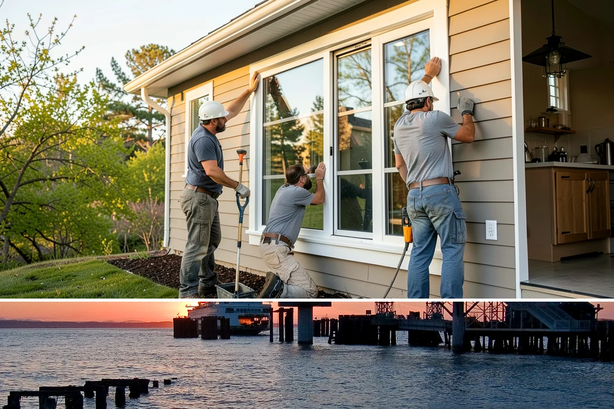 Pier and Beam Foundation in Edmonds, Snohomish County, WA - Pier and footing pours are timed around drier conditions, while the elevated design itself helps the home shed the region's wet...