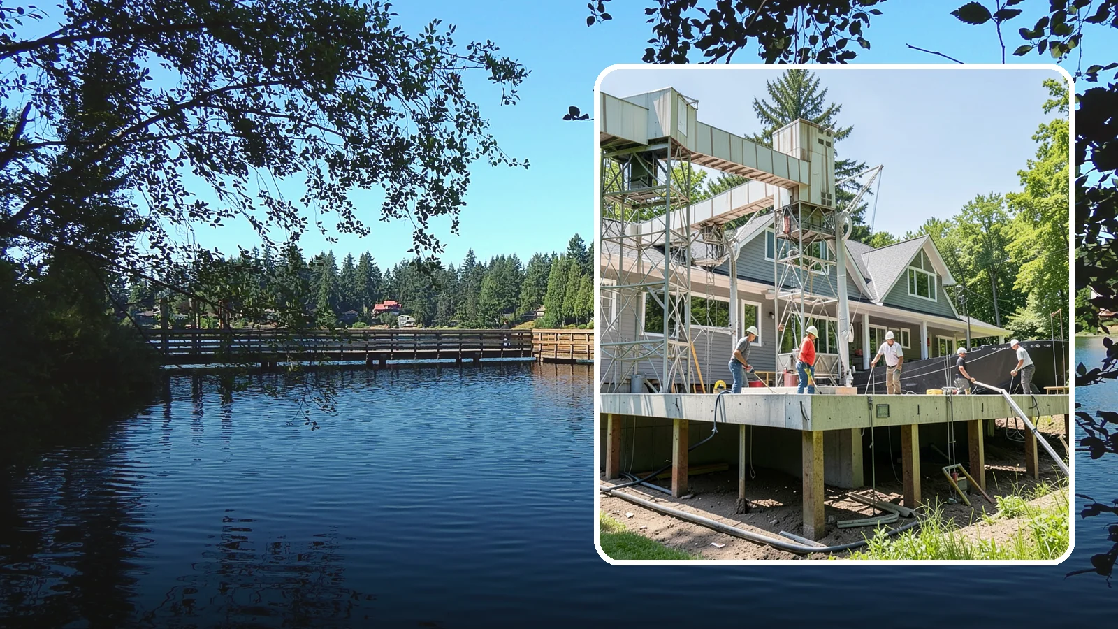 Pier and Beam Foundation in Federal Way, King County, WA - We build pier-and-beam foundations that support the home on posts and beams over an accessible, ventilated crawlspace.