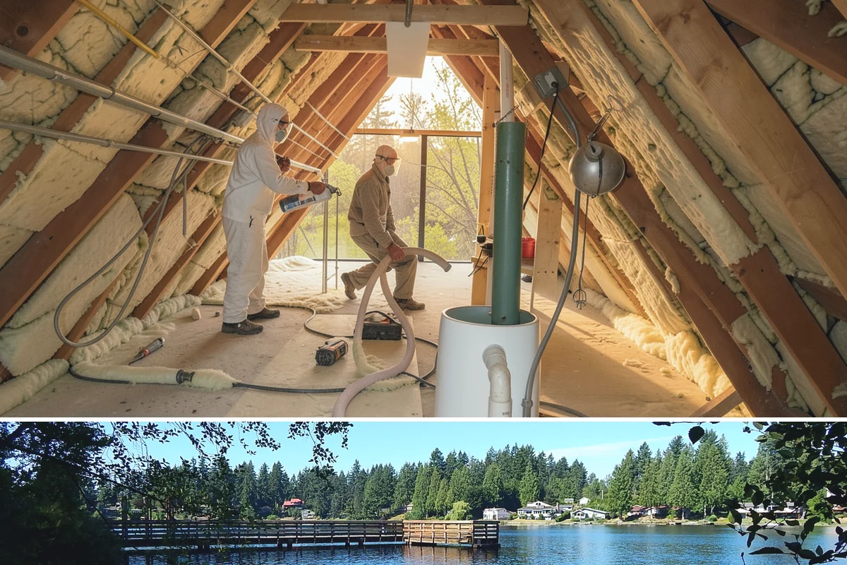 Pier and Beam Foundation in Federal Way, King County, WA - Pier and footing pours are timed around drier conditions, while the elevated design itself helps the home shed the region's wet...