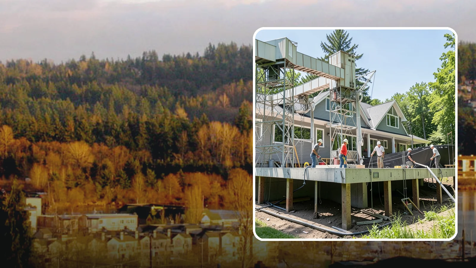 Pier and Beam Foundation in Kenmore, King County, WA - We build pier-and-beam foundations that support the home on posts and beams over an accessible, ventilated crawlspace.