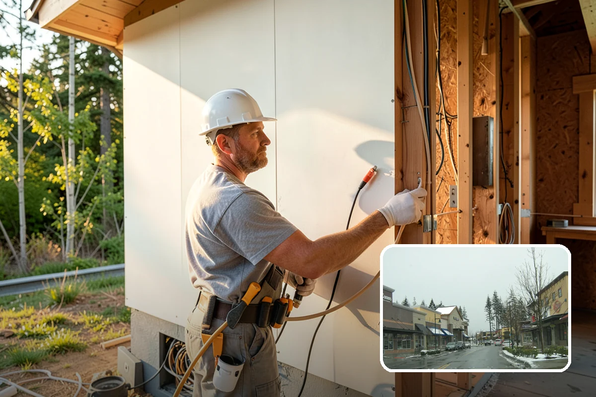 Pier and Beam Foundation in Mill Creek, Snohomish County, WA - Home supported on an engineered grid of piers and beams