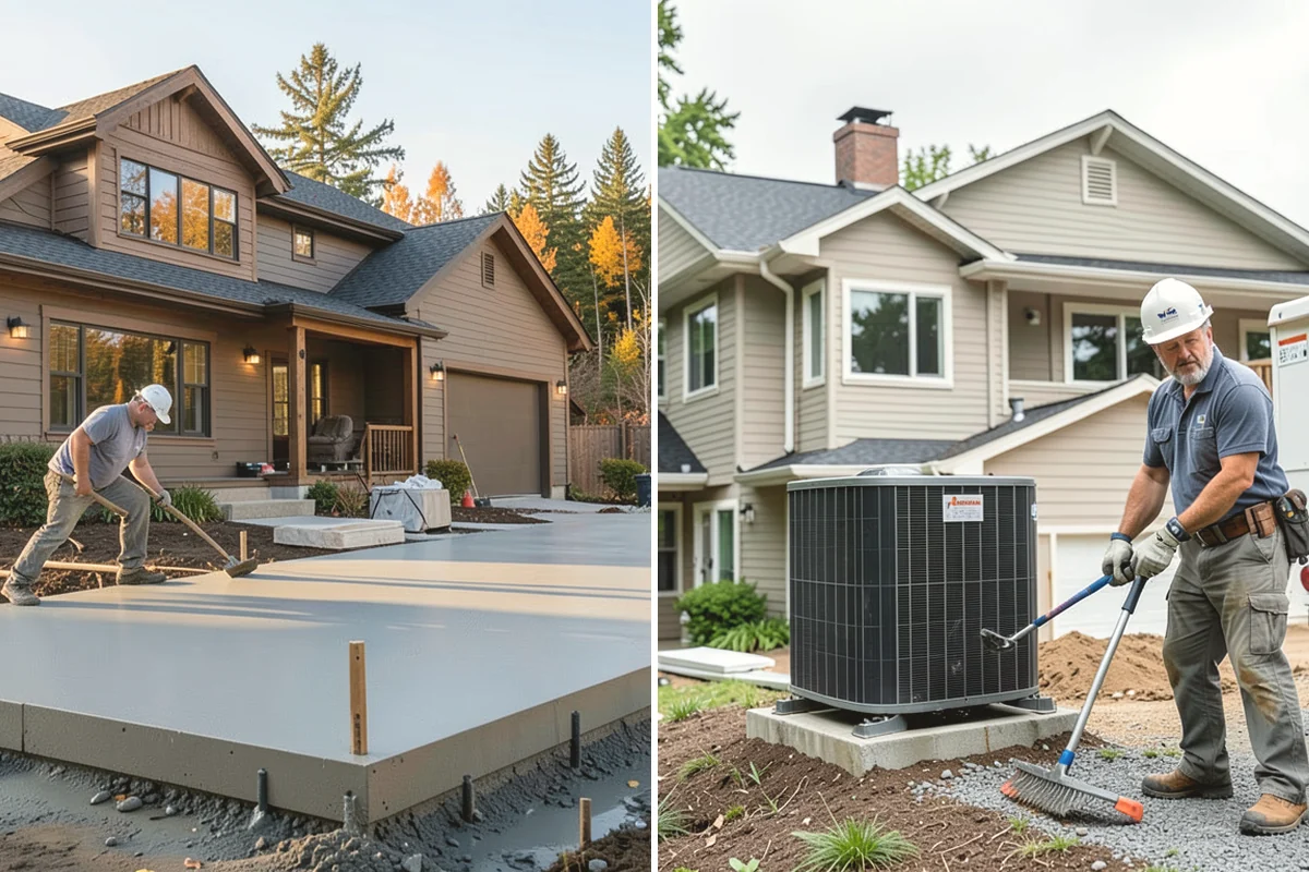 Pier and Beam Foundation in Monroe, Snohomish County, WA - Lay out and pour footings and piers at engineered spacing
