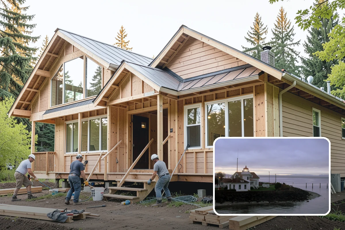 Pier and Beam Foundation in Mukilteo, Snohomish County, WA - Home supported on an engineered grid of piers and beams