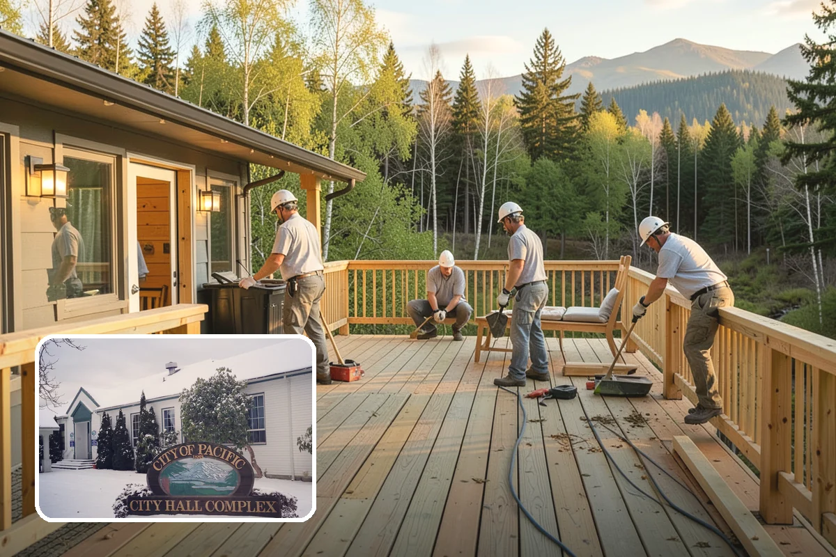 Pier and Beam Foundation in Pacific, King County, WA - Home supported on an engineered grid of piers and beams