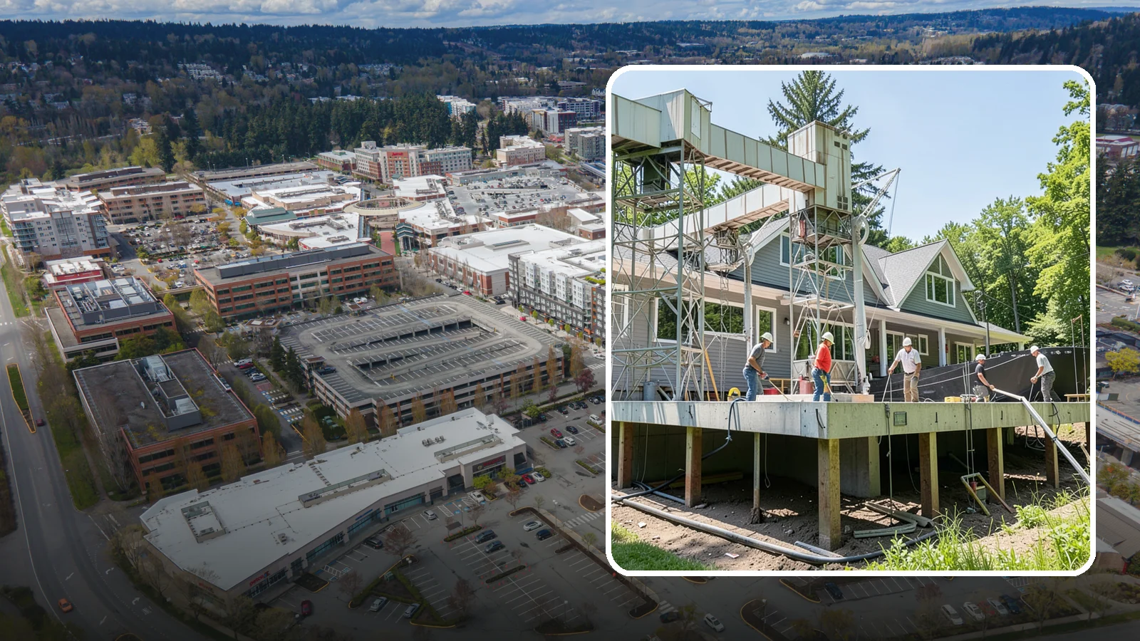 Pier and Beam Foundation in Redmond, King County, WA - We build pier-and-beam foundations that support the home on posts and beams over an accessible, ventilated crawlspace.