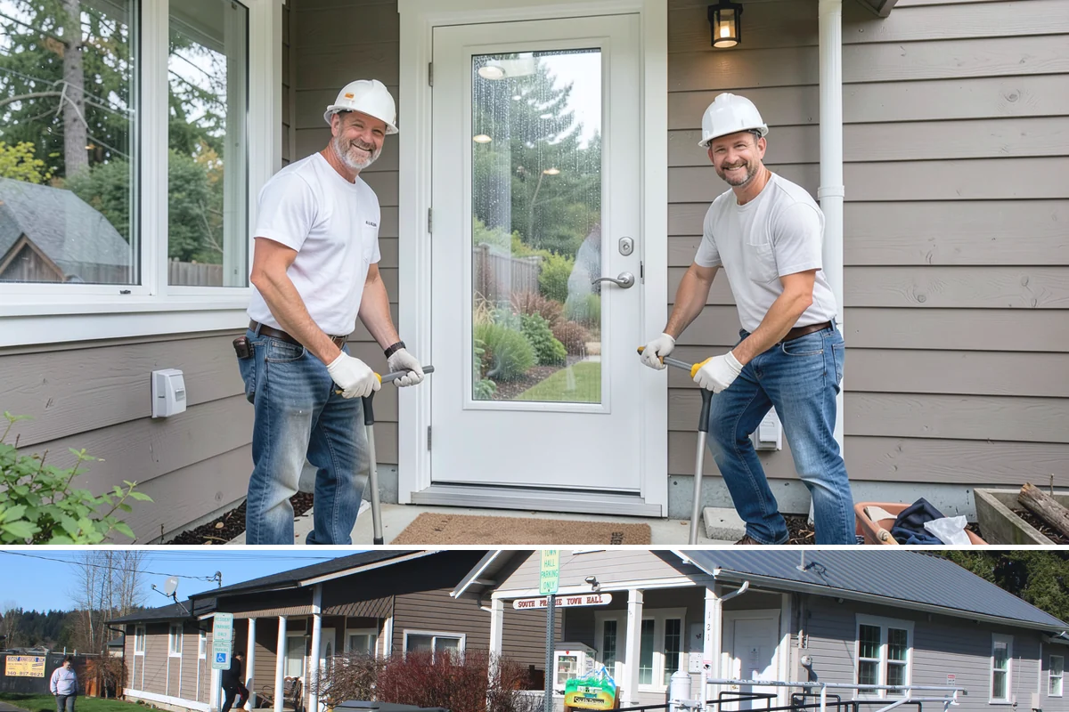 Pier and Beam Foundation in South Prairie, Pierce County, WA - Pier and footing pours are timed around drier conditions, while the elevated design itself helps the home shed the region's wet...