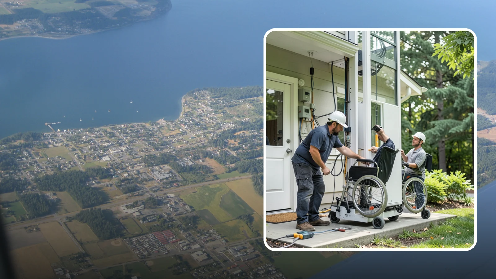 Platform Lift Installation in Coupeville, Island County, WA - We install vertical platform lifts that raise wheelchairs and walkers between levels with ease.