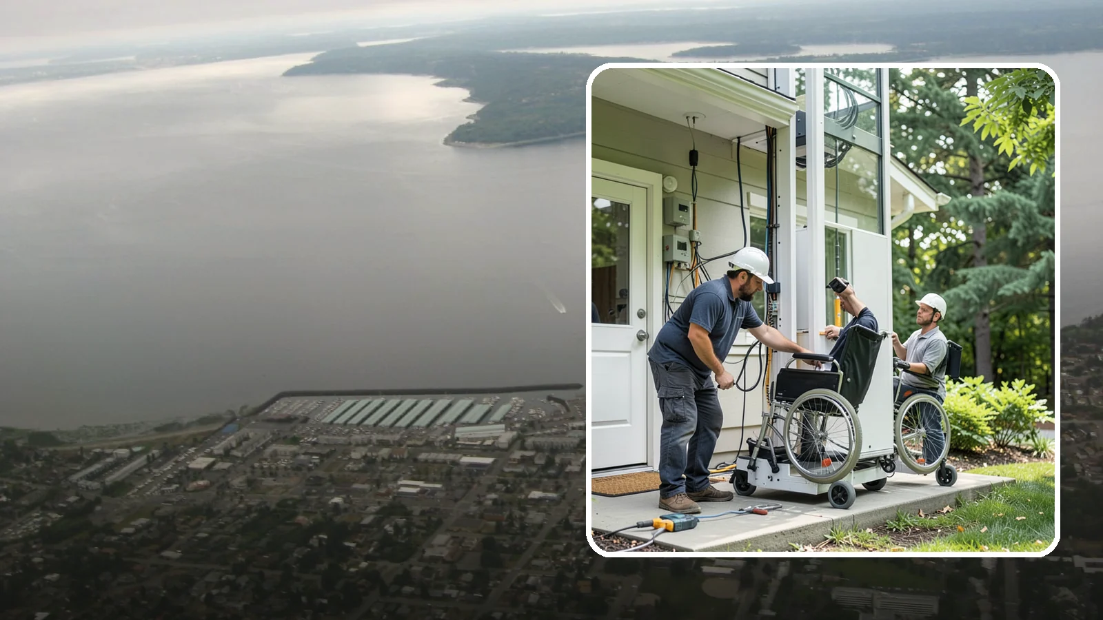 Platform Lift Installation in Des Moines, King County, WA - We install vertical platform lifts that raise wheelchairs and walkers between levels with ease.