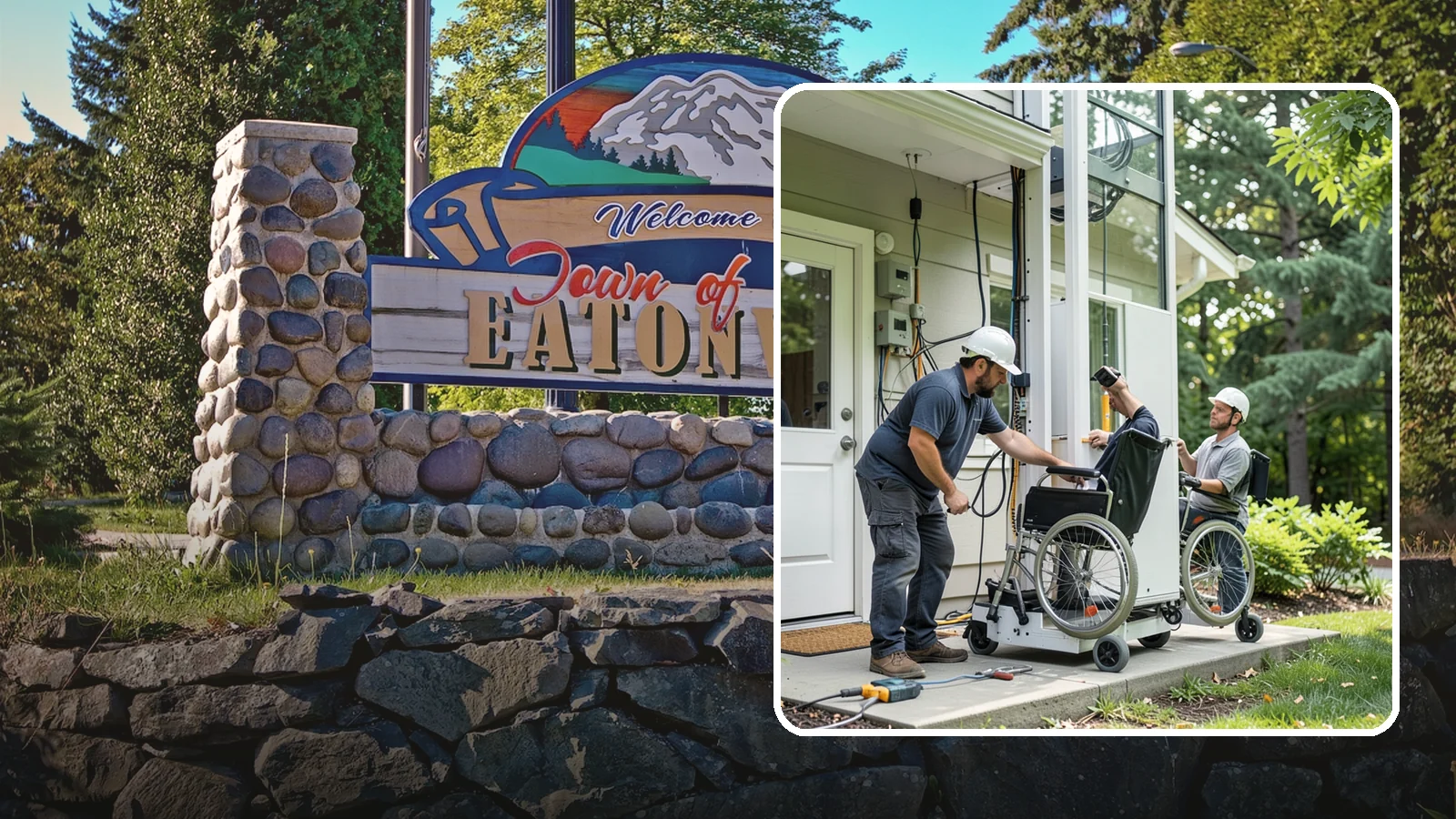 Platform Lift Installation in Eatonville, Pierce County, WA - We install vertical platform lifts that raise wheelchairs and walkers between levels with ease.