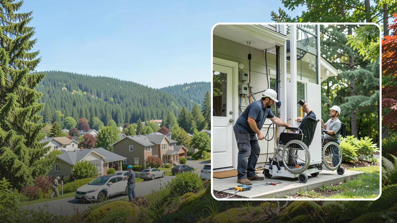Platform Lift Installation in Index, Snohomish County, WA - We install vertical platform lifts that raise wheelchairs and walkers between levels with ease.