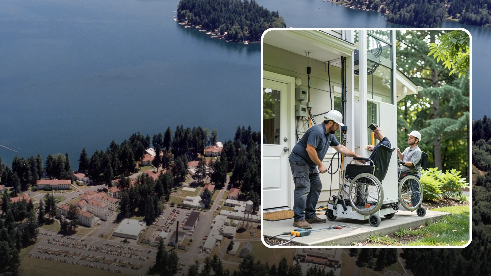 Platform Lift Installation in Lakewood, Pierce County, WA - We install vertical platform lifts that raise wheelchairs and walkers between levels with ease.