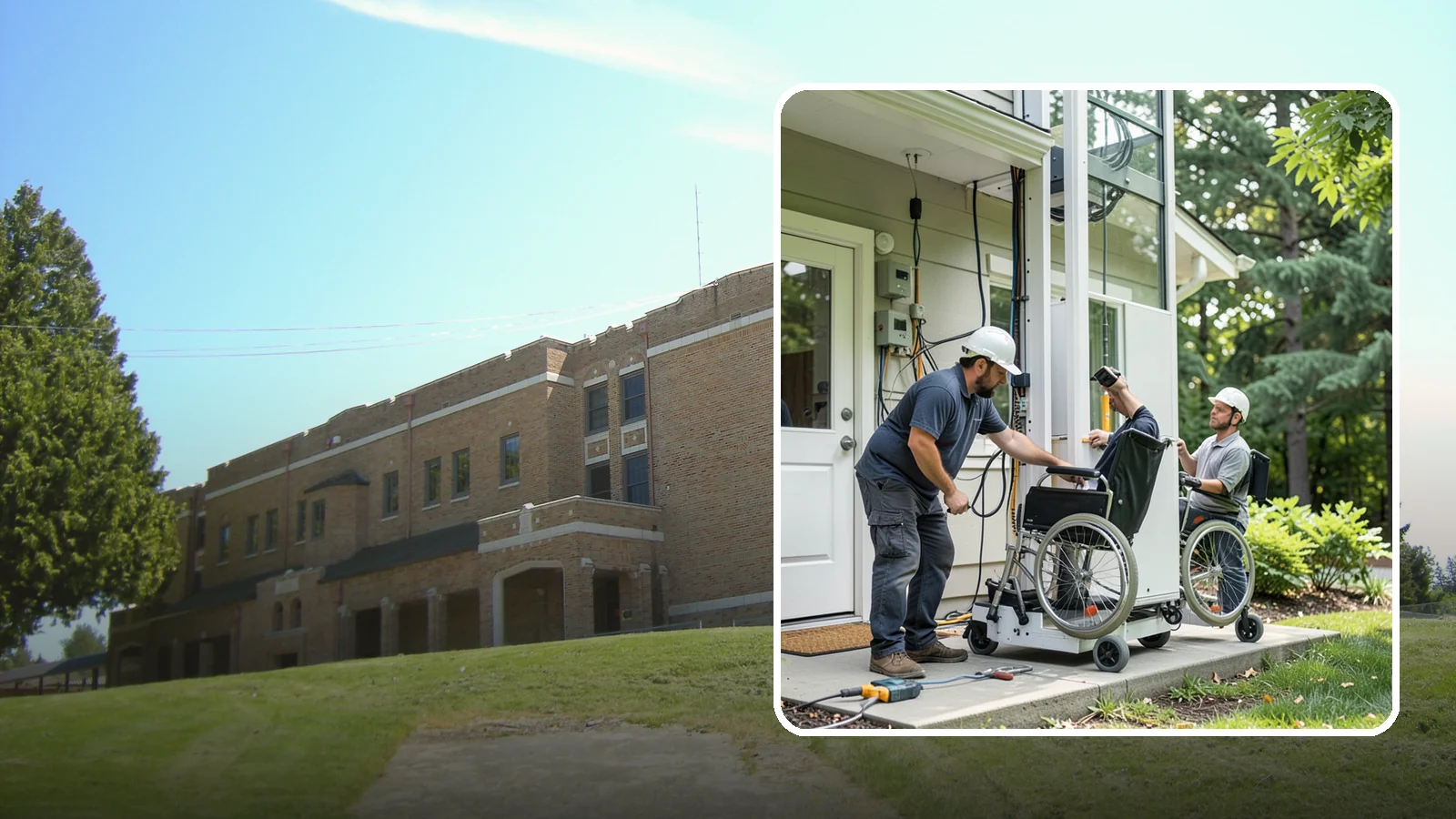 Platform Lift Installation in Maple Valley, King County, WA - We install vertical platform lifts that raise wheelchairs and walkers between levels with ease.