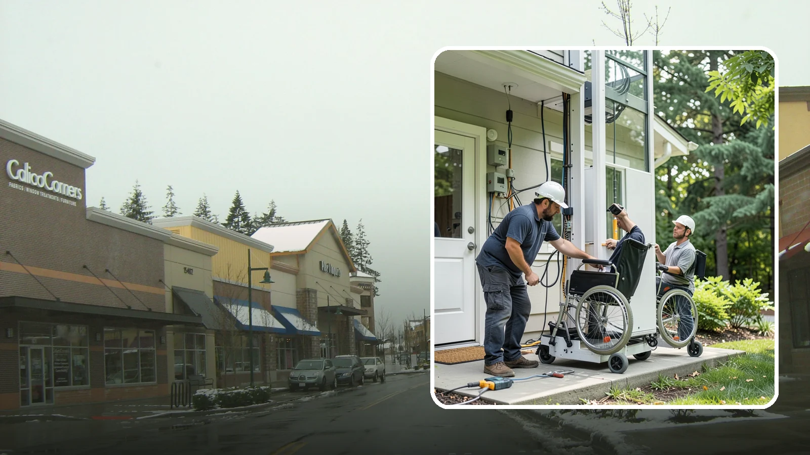 Platform Lift Installation in Mill Creek, Snohomish County, WA - We install vertical platform lifts that raise wheelchairs and walkers between levels with ease.