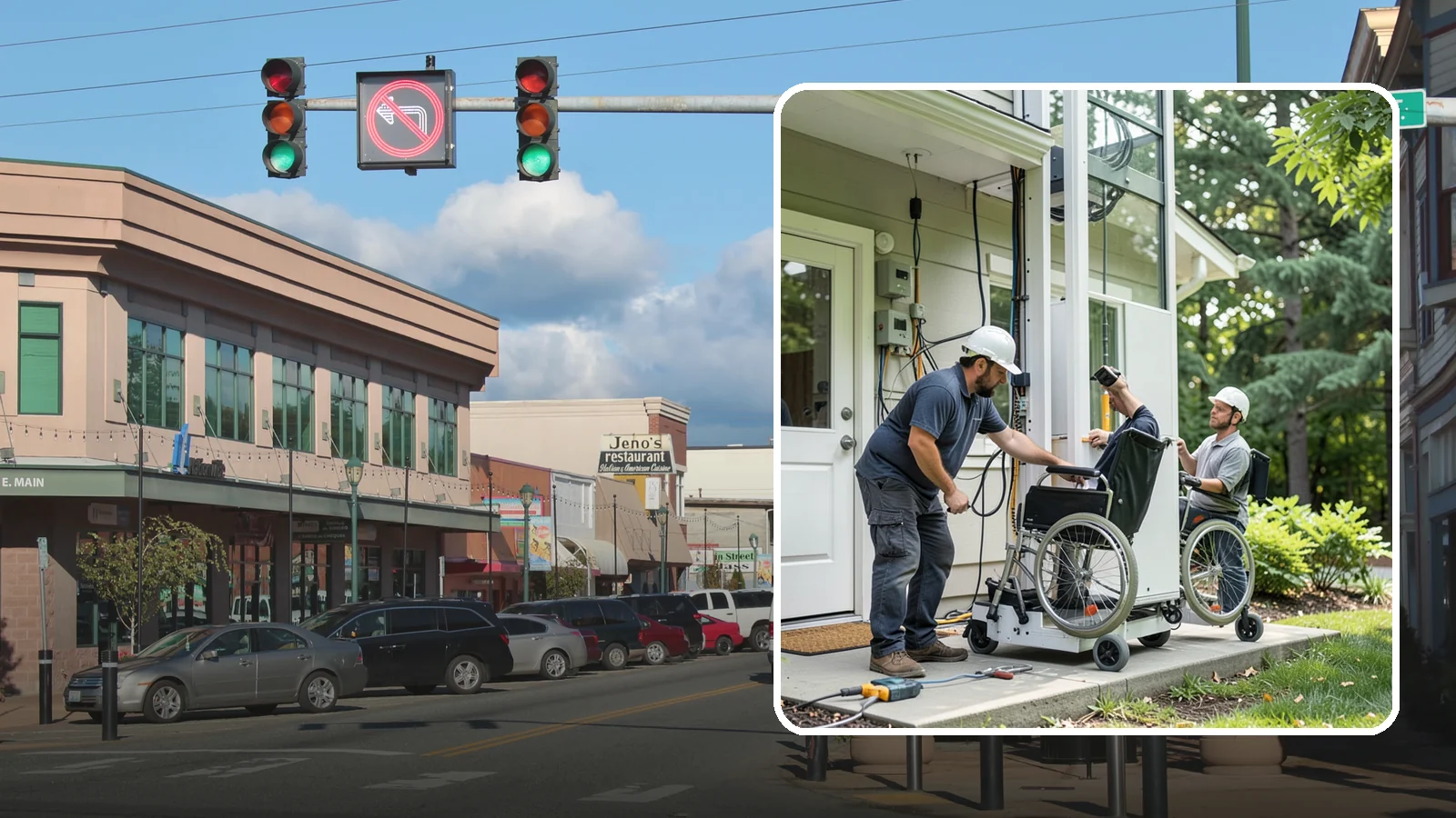 Platform Lift Installation in Monroe, Snohomish County, WA - We install vertical platform lifts that raise wheelchairs and walkers between levels with ease.