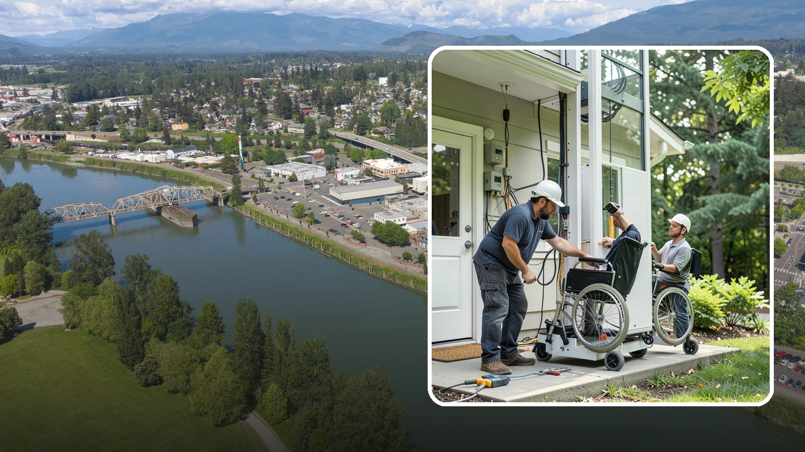 Platform Lift Installation in Mount Vernon, Skagit County, WA - We install vertical platform lifts that raise wheelchairs and walkers between levels with ease.