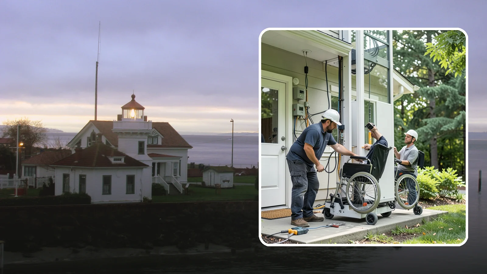 Platform Lift Installation in Mukilteo, Snohomish County, WA - We install vertical platform lifts that raise wheelchairs and walkers between levels with ease.