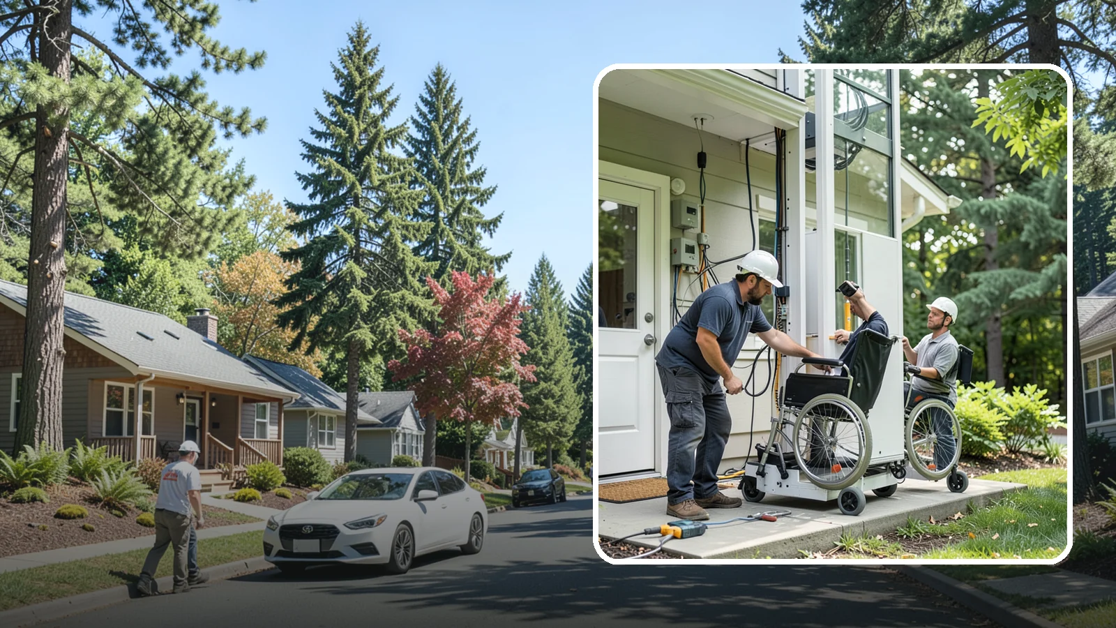 Platform Lift Installation in Orting, Pierce County, WA - We install vertical platform lifts that raise wheelchairs and walkers between levels with ease.