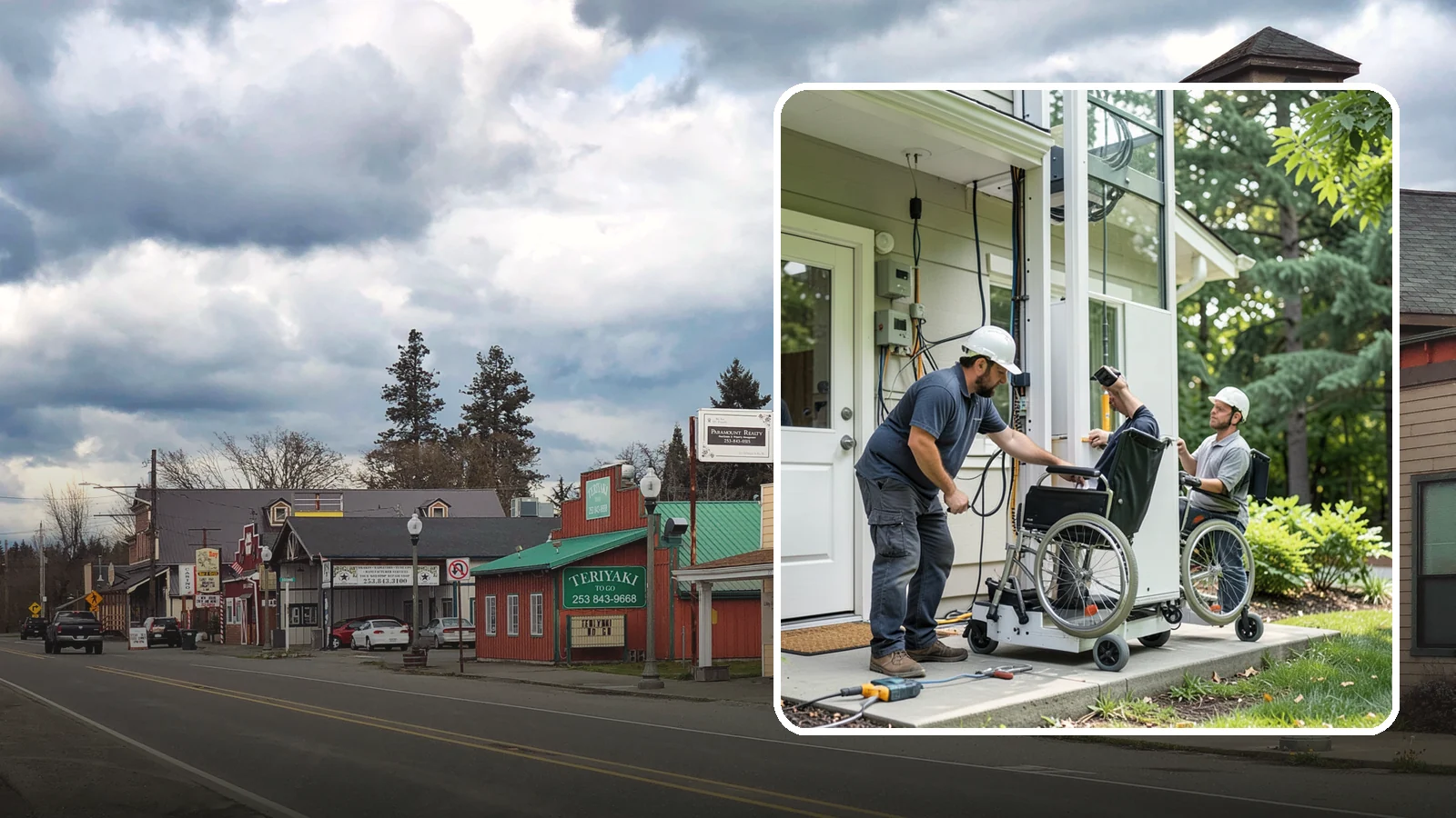 Platform Lift Installation in Roy, Pierce County, WA - We install vertical platform lifts that raise wheelchairs and walkers between levels with ease.