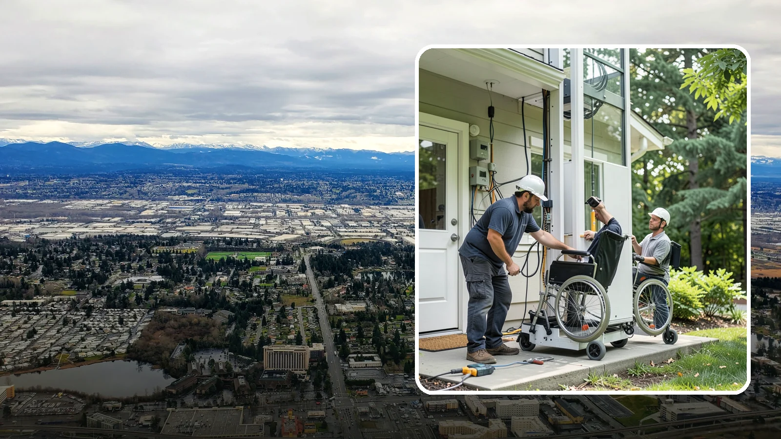 Platform Lift Installation in SeaTac, King County, WA - We install vertical platform lifts that raise wheelchairs and walkers between levels with ease.