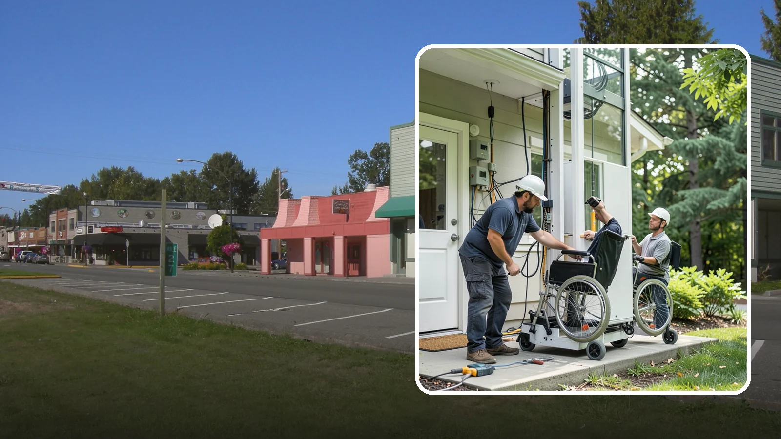 Platform Lift Installation in Snoqualmie, King County, WA - We install vertical platform lifts that raise wheelchairs and walkers between levels with ease.